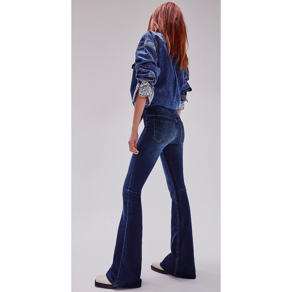 New We The Free Penny Pull-On Flare Jeans